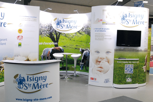 Le stand ISOFRAME flexible, extensible, adaptable et efficace.