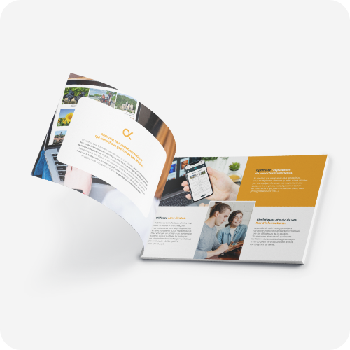 Catalogue imprimée ouvert