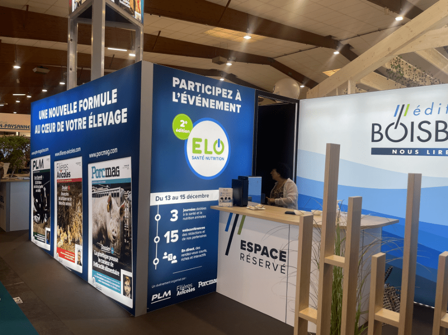 stand d'exposition en tissu