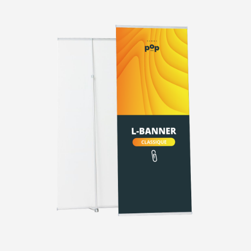 L-Banner de face et de dos